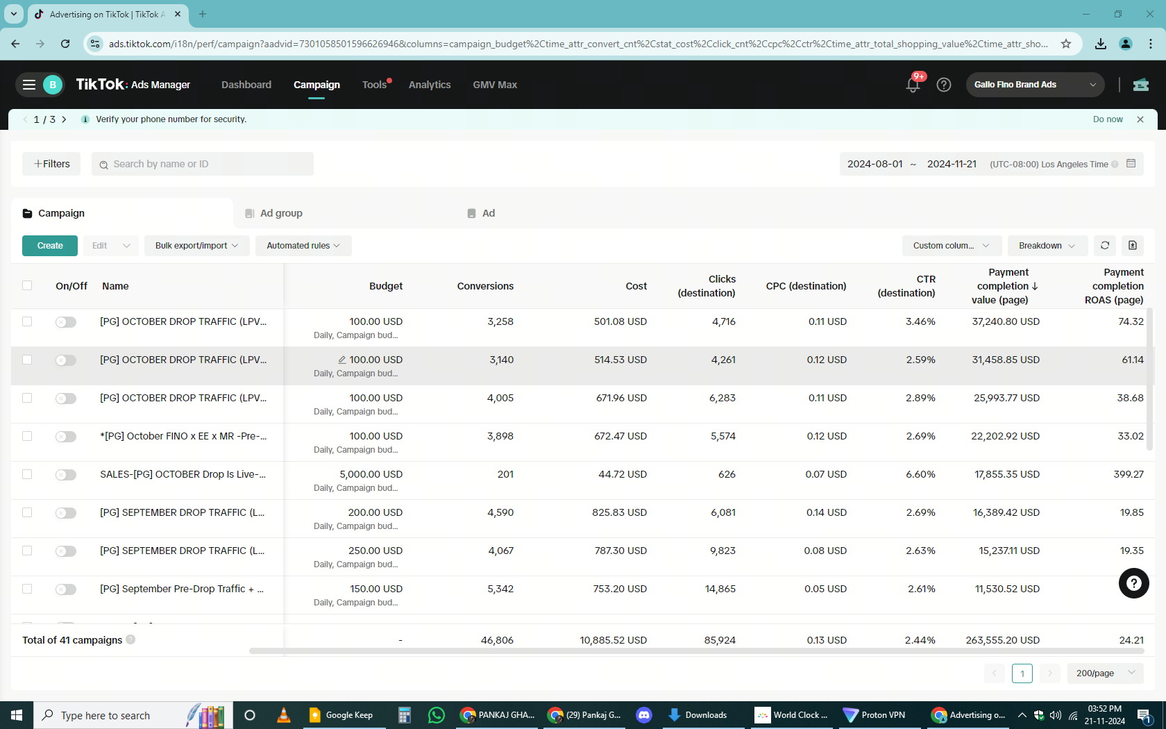 Results screenshot 3